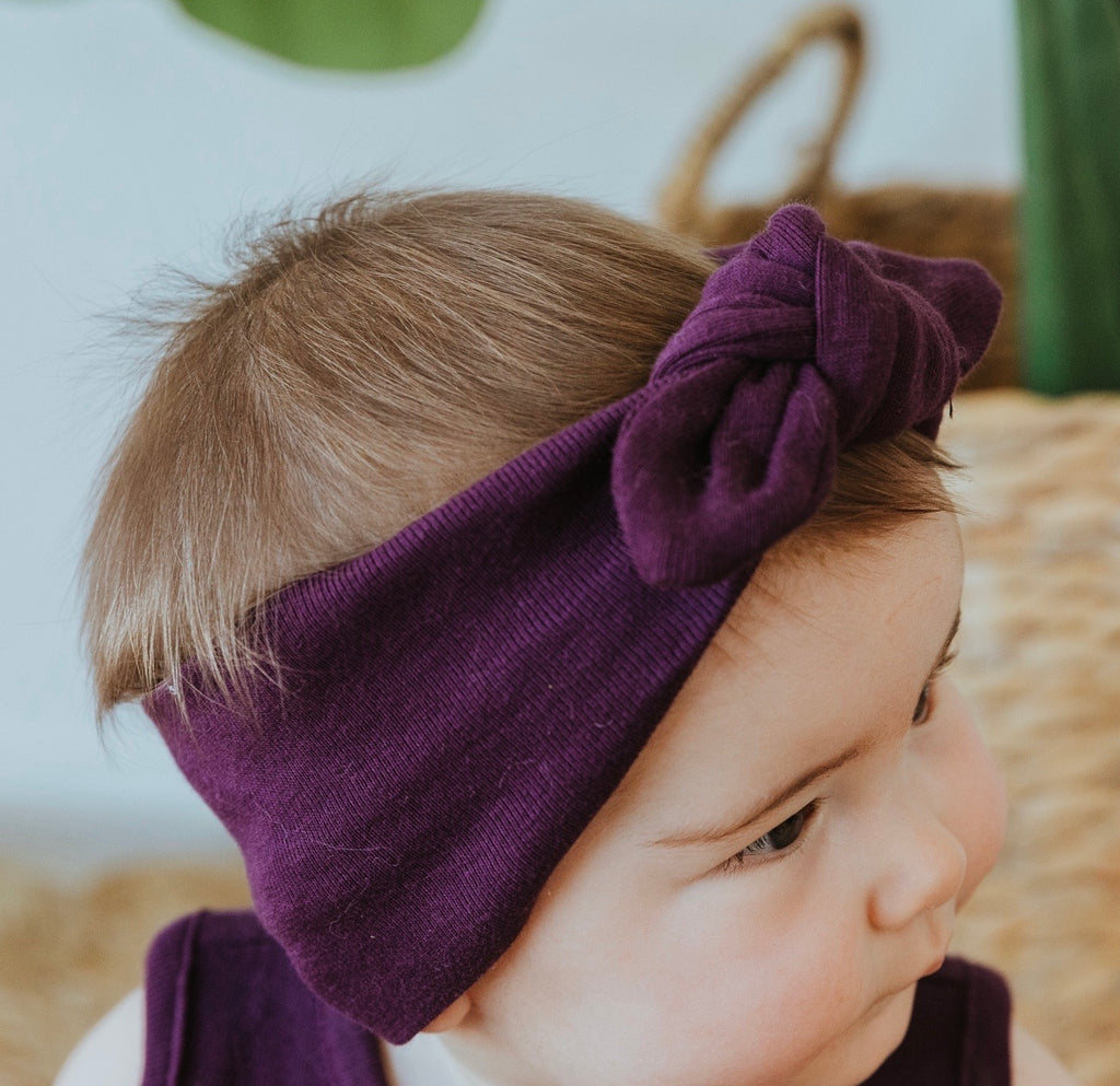 Topknot Bow - Berry