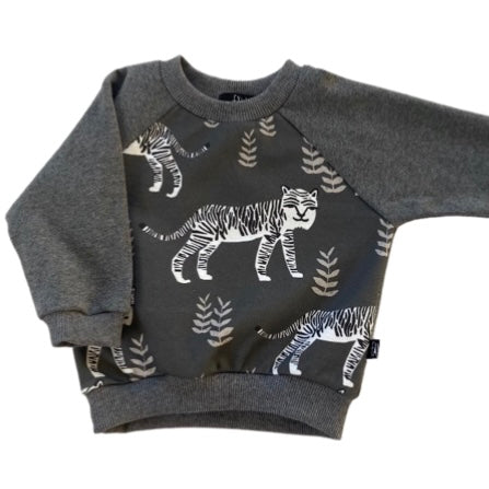 White Tiger Sweater - Merino/Cotton Fleece