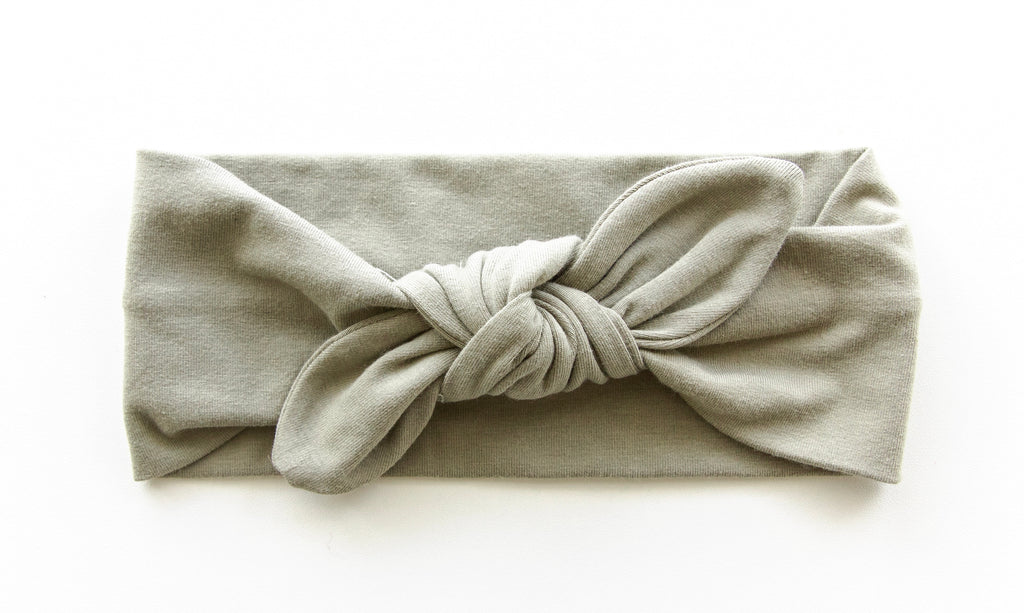Bow Topknot - Sage